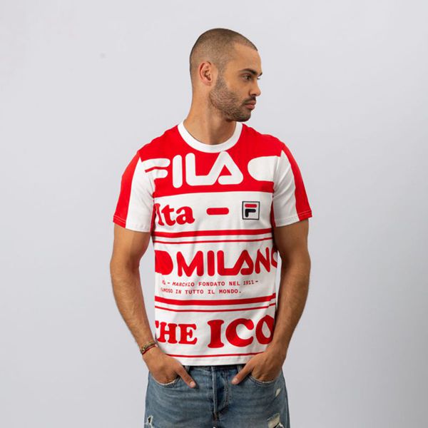 Camisetas Fila Homem Vermelhas - Fila Oversized Knit - Red Portugal Lojas,SBIX-81732